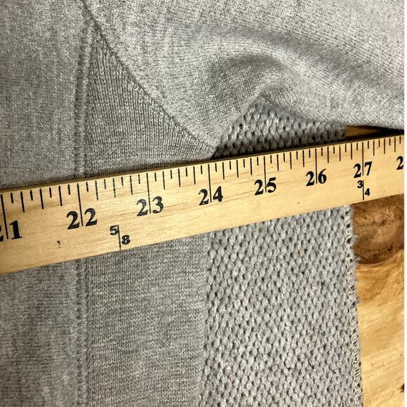 Champion Vintage Reverse Weave Hoodie Mens Large Heather Gray Spell Out Patch - Picture 10 of 13